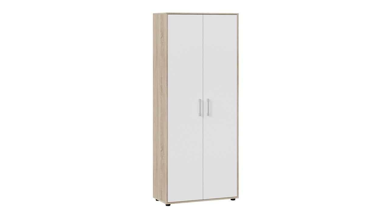 Шкаф комбинированный «Витра» тип 1 (Дуб Сонома, Белый Ясень)