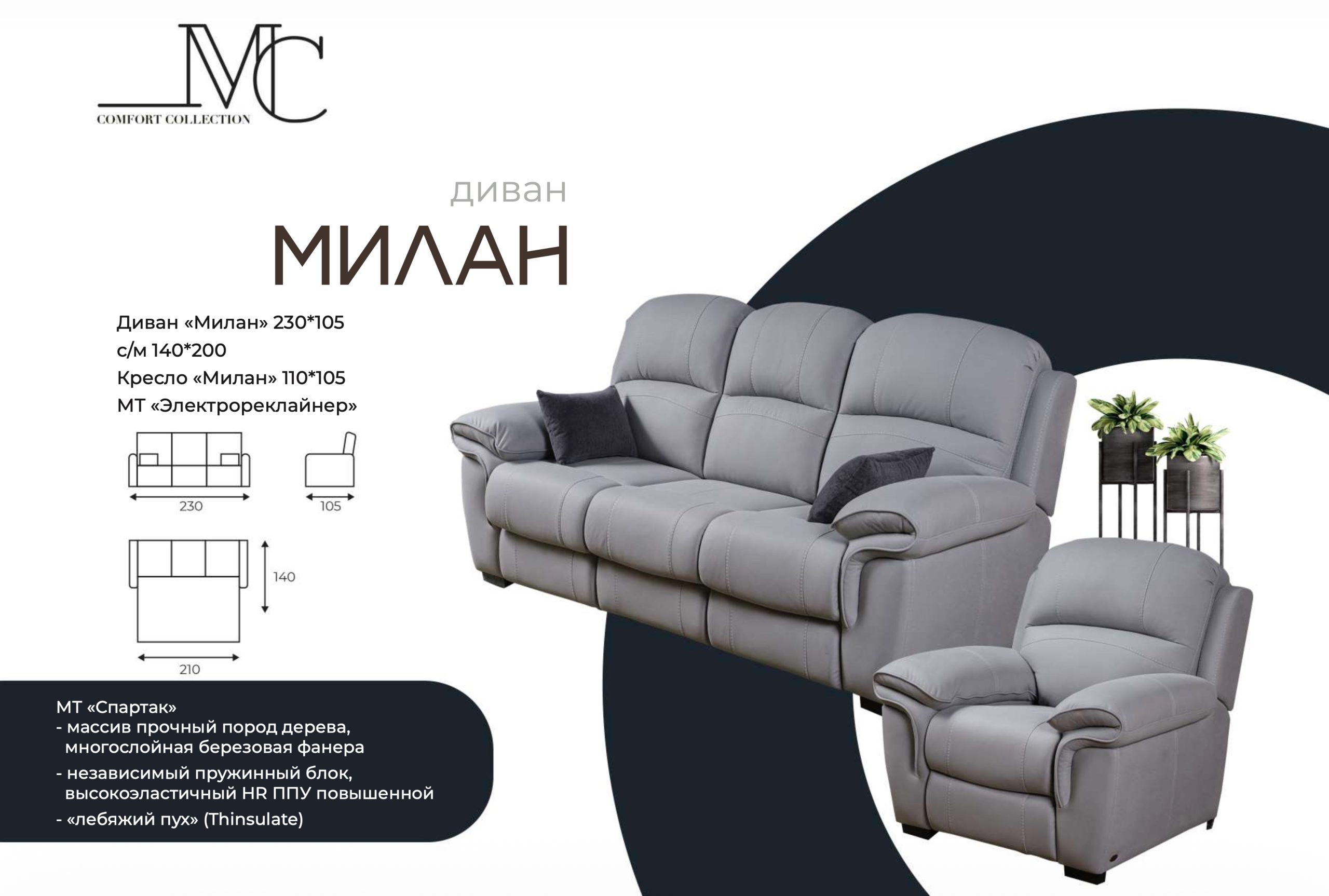 Диван-кровать Милан