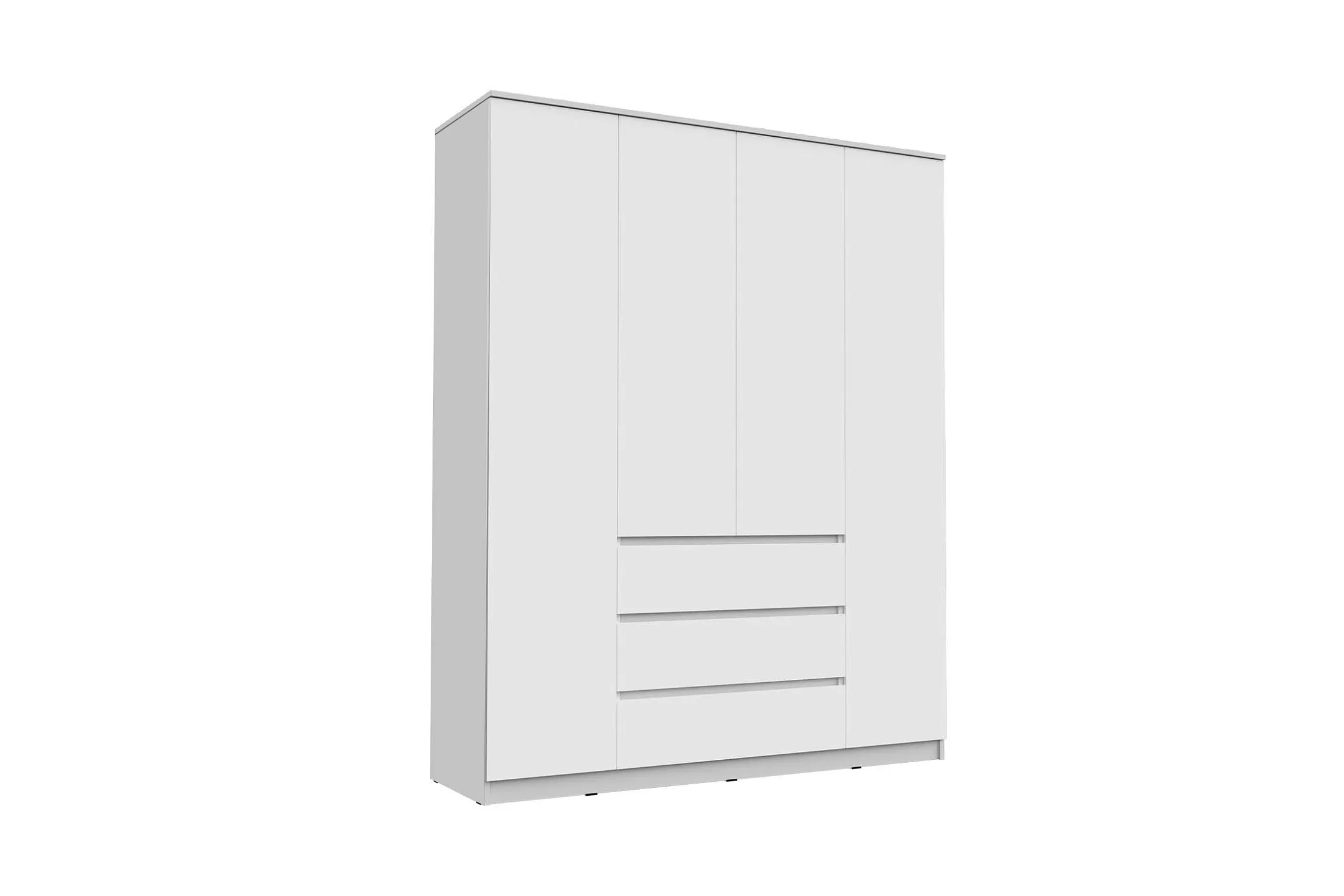 Шкаф 1600 Челси (Белый/Белый глянец)
