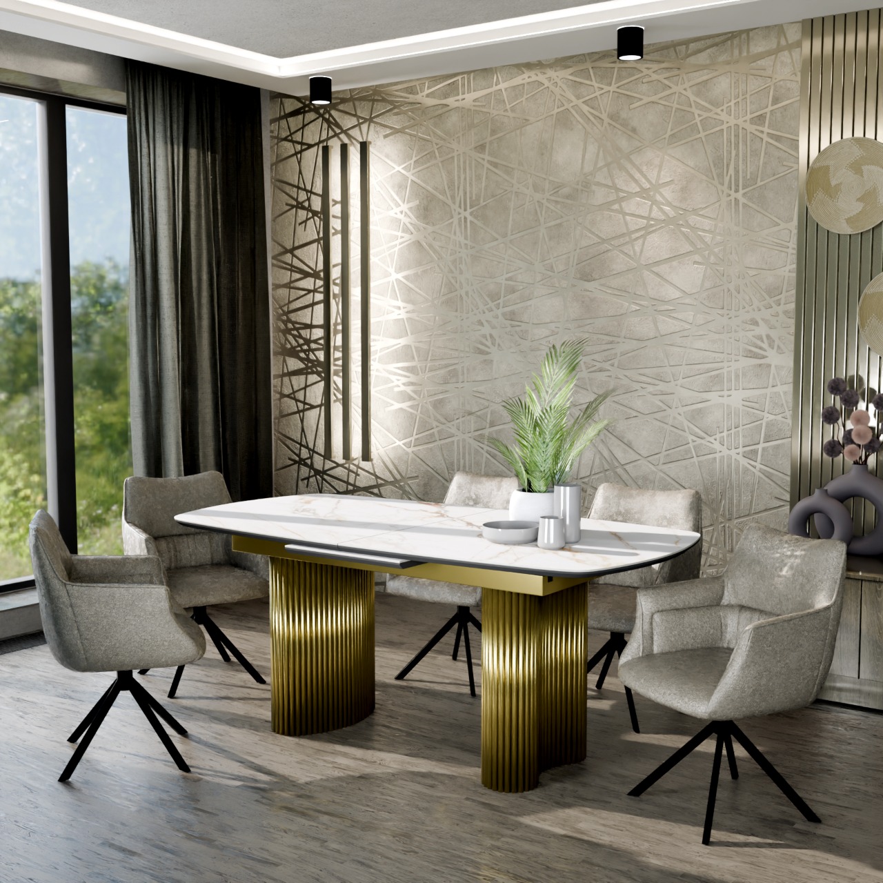 Стол обеденный обеденный раскладной Адонис 200