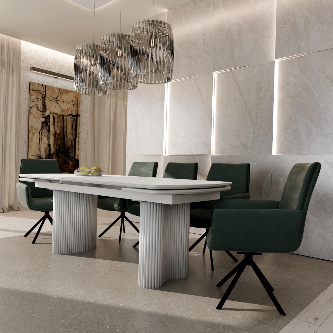 Стол обеденный раскладной Аквилон 200