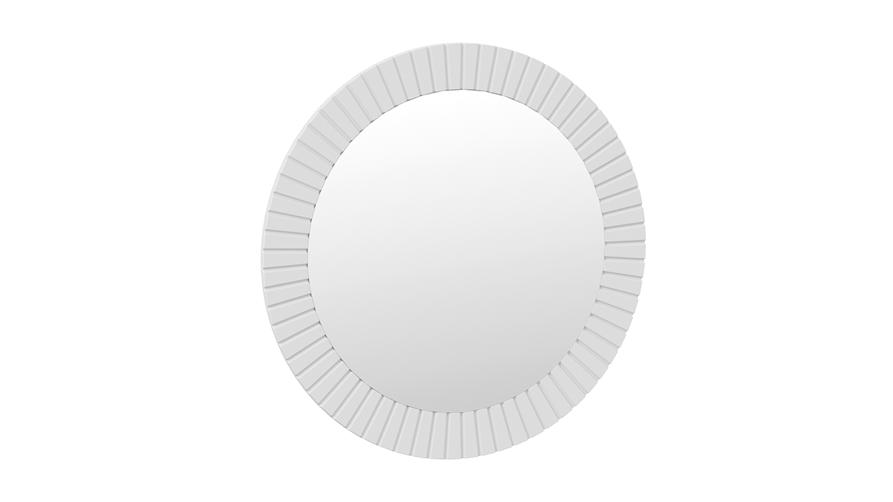 Зеркало навесное «Хилтон» Исп.2.2 (Белый матовый)