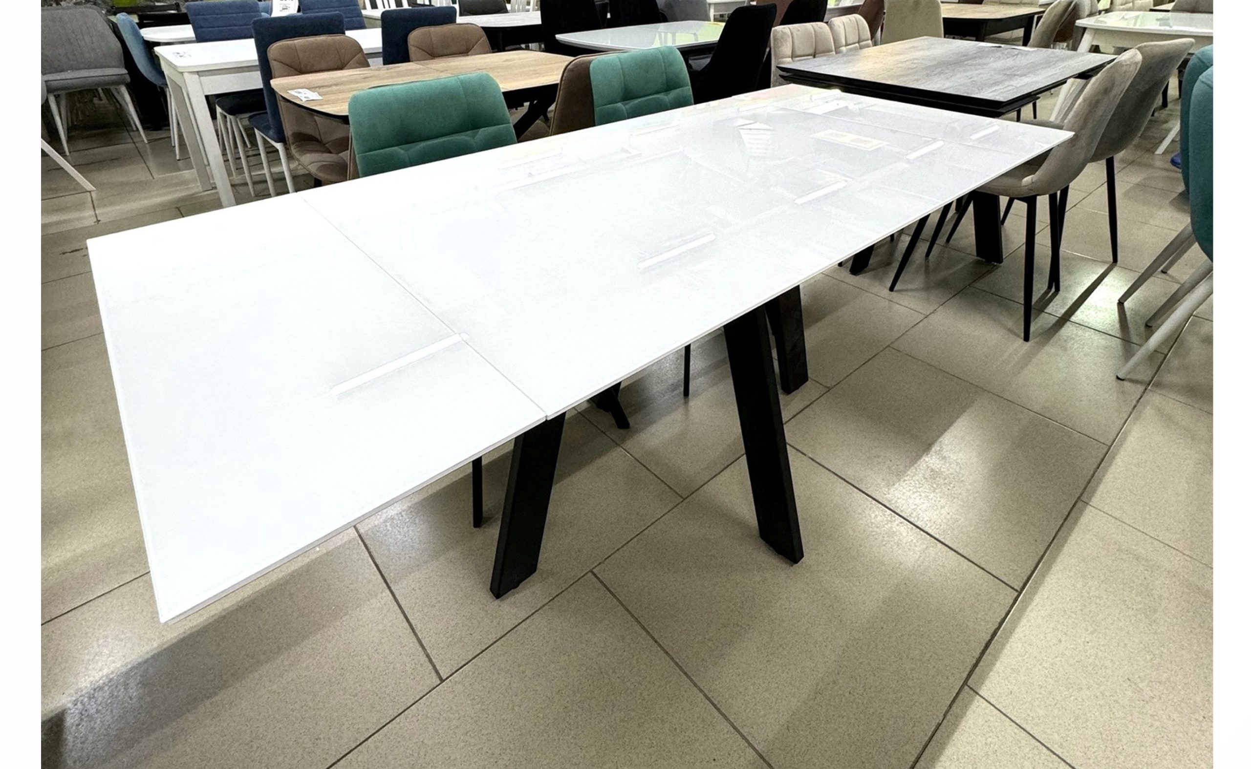 Стол обеденный “САТУРН 160” стекло