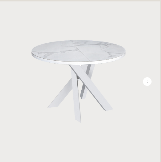 Стол обеденный круглый раскладной Рефлекс 1100 керамика