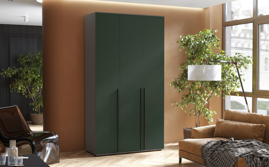 Шкаф 3-х ств. Норд (Изумруд/Графит)