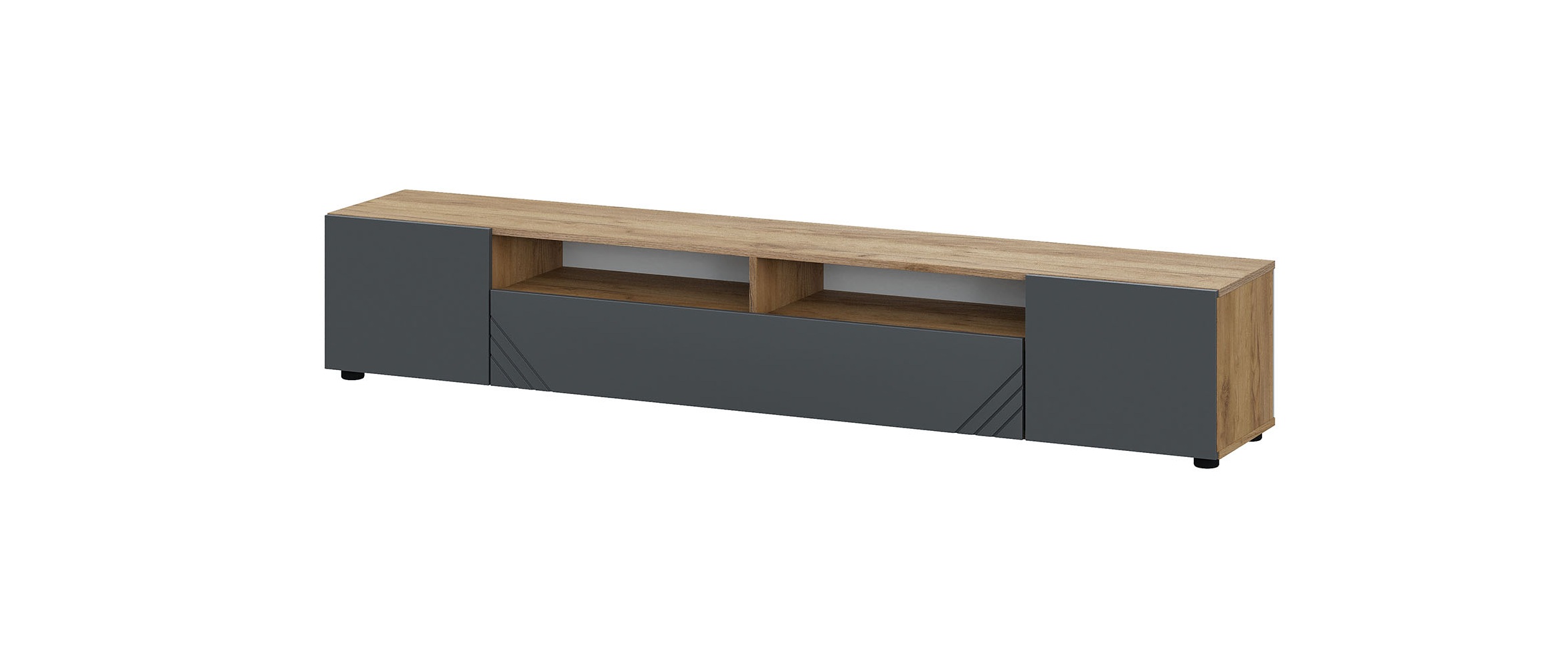 Тумба под ТВ «Байкал» (Дуб Золотой/Графит)